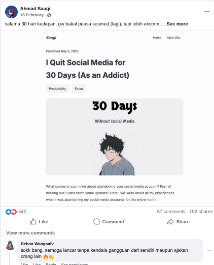 Ilustrasi puasa sosmed